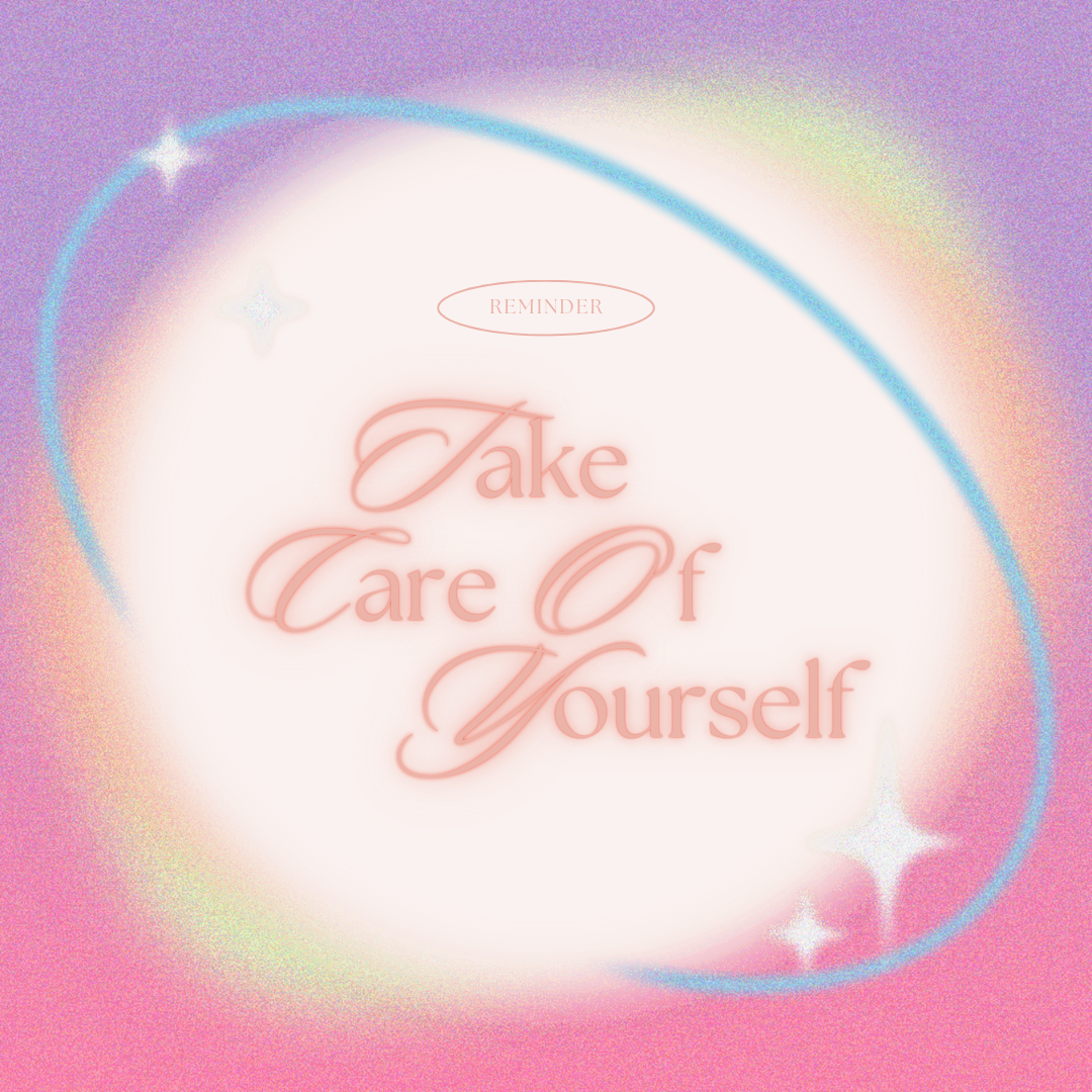 Colorful Gradient Aura Self-Love Motivational Inspirational Social Media Graphic